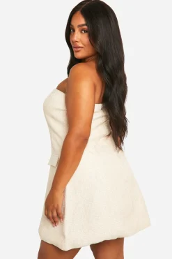 Plus Boucle Mini Shift Dress
