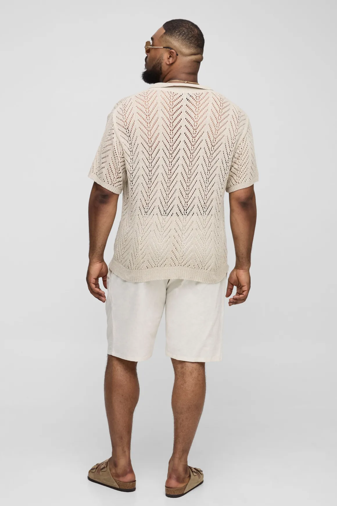 Plus Boxy Oversized Knit Polo