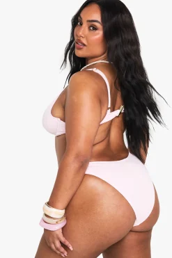 boohoo PLUS BRODERIE UNDERWIRE BIKINI SET<Femme Maillots De Bain|Tenues De Plage