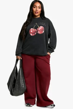 Plus California Cherry Sweatshirt Oversize
