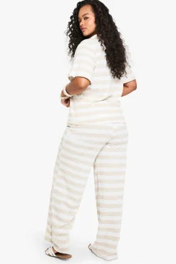 boohoo PLUS CANAL UNIQUE, TAILLE À CORDON, SUPER SURDIMENSIONNÉ, JAMBE LARGE<Femme Pantalons