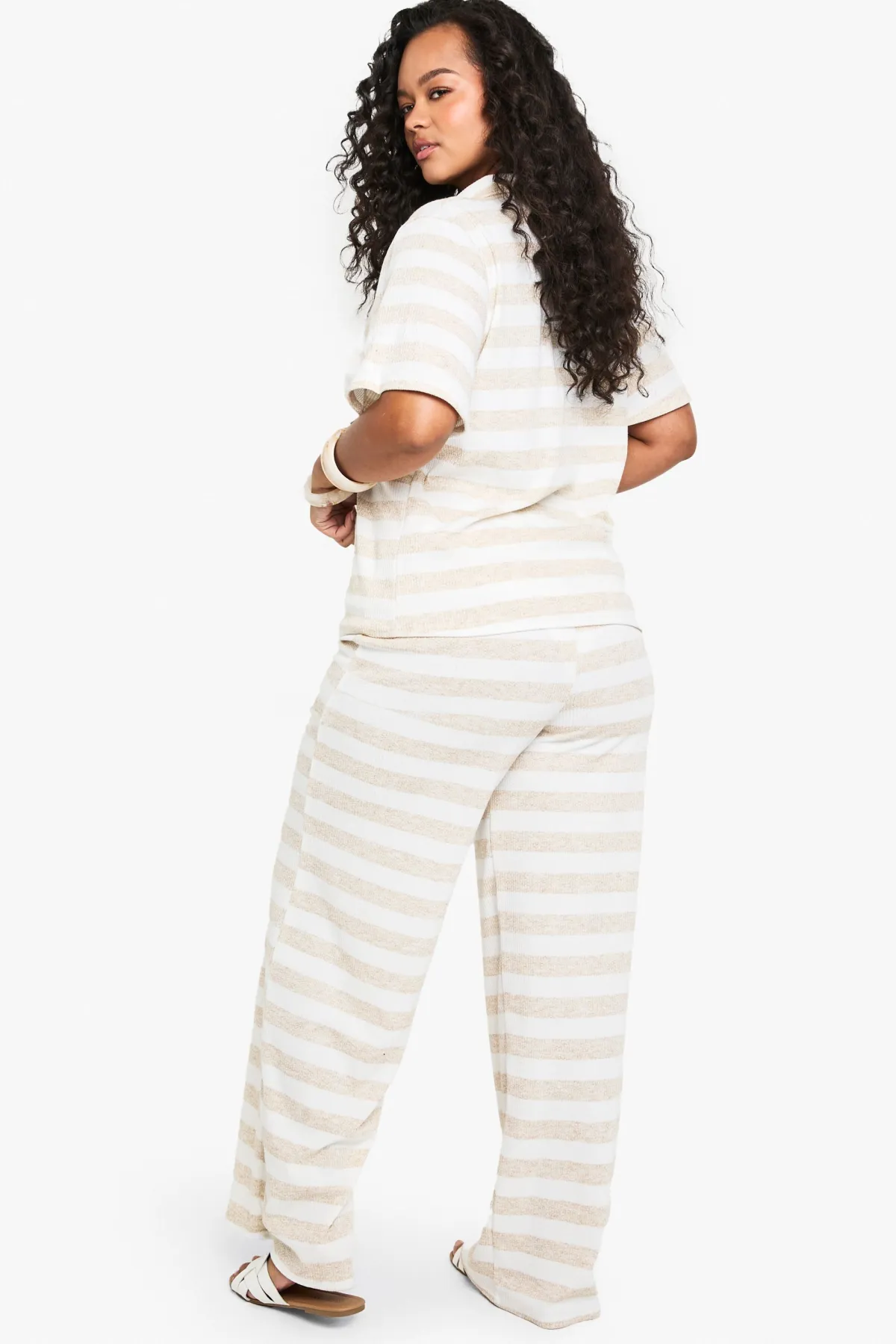 boohoo PLUS CANAL UNIQUE, TAILLE À CORDON, SUPER SURDIMENSIONNÉ, JAMBE LARGE<Femme Pantalons