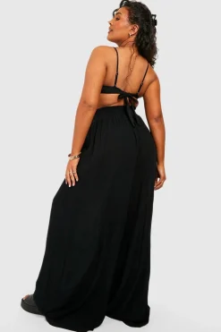boohoo Plus Cheesecloth Beach Trousers<Femme Tenues De Plage