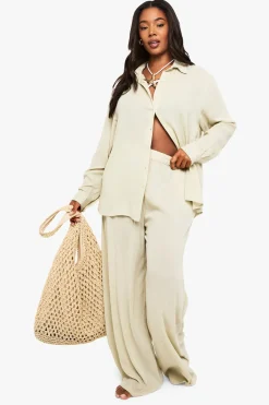 boohoo Plus Chemise Oversize Beachwear Essentials<Femme Tenues De Plage