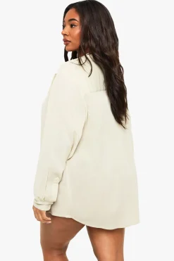 boohoo Plus Chemise Oversize Beachwear Essentials<Femme Tenues De Plage