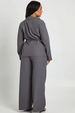 boohoo Plus Chemise tissée à nouer<Femme Tops D’Automne|Tops
