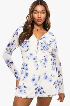 Plus Combinaison fluide en maille florale Flippy