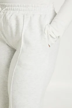 Plus Core basique Détail en plis pintuck Ceinture profonde Jogger à jambes larges