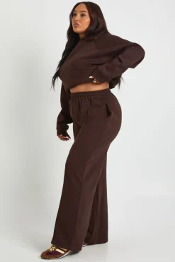 Plus Core Basique Jogger à jambe droite avec détail pintuck