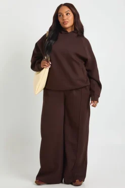 Plus Core Basique Jogger à jambe droite avec détail pintuck