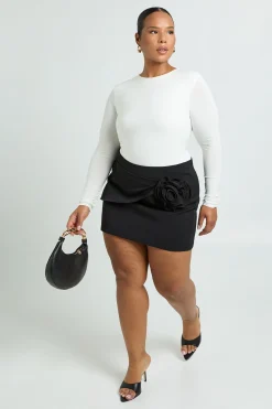 Plus Corsage Mini-Jupe