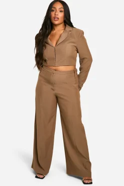 Plus Corset Detail Tailored Blazer