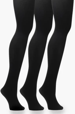 Plus 60 Denier Pack de 3 Collants pour Tailles Plus