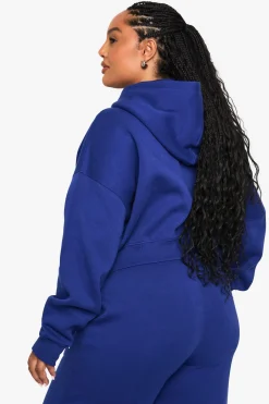 boohoo PLUS DETROIT HOODIE À CAPUCHE ZIPPÉ SURDIMENSIONNÉ<Femme Sweats À Capuche Et Sweats|Sweats À Capuche Et Sweatshirts