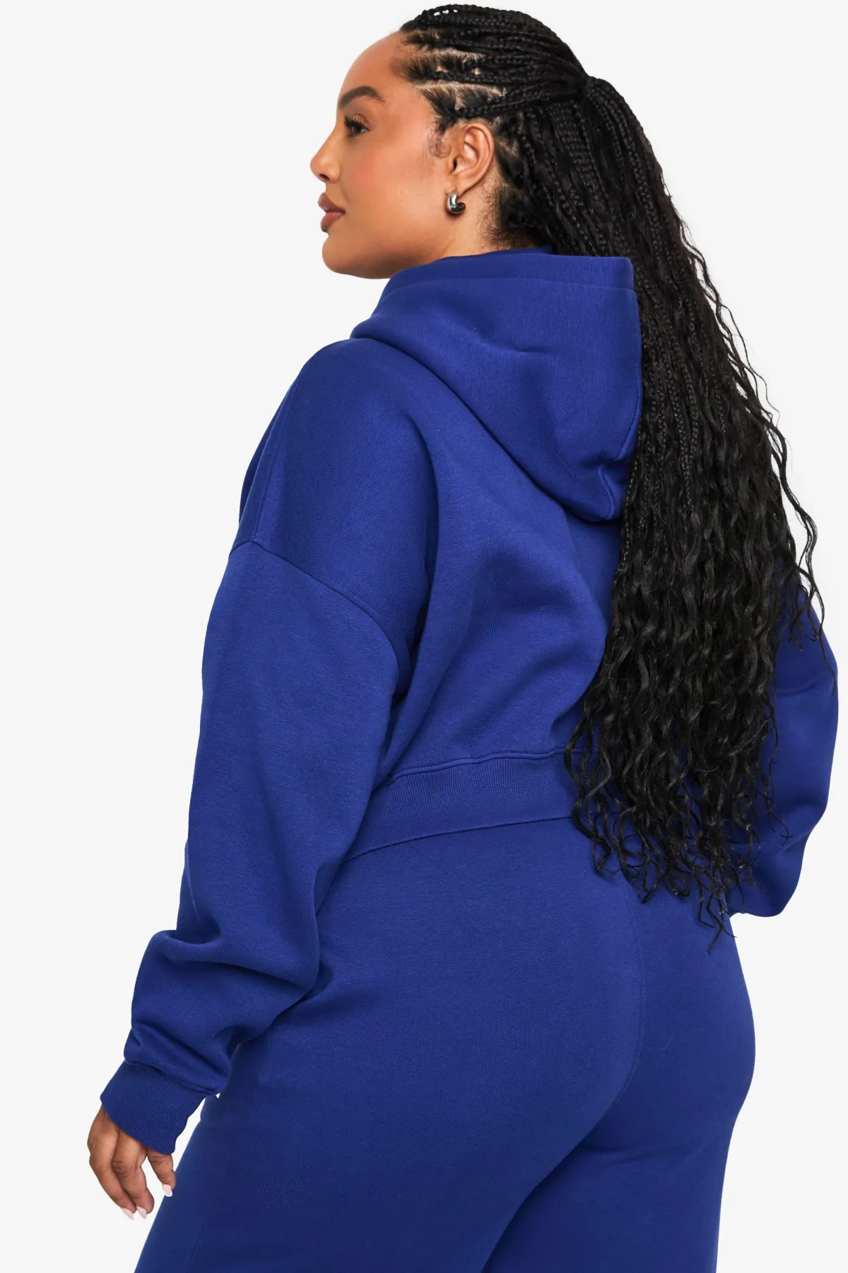 boohoo PLUS DETROIT HOODIE À CAPUCHE ZIPPÉ SURDIMENSIONNÉ<Femme Sweats À Capuche Et Sweats|Sweats À Capuche Et Sweatshirts