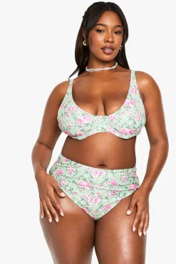 PLUS DITSY FLORAL BIKINI SET