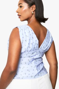 boohoo PLUS DITSY TOP CORSET À DÉTAILS DE NOEUD<Femme Tops