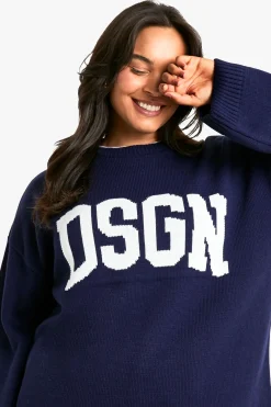 Plus DSGN Pull tricoté à col rond
