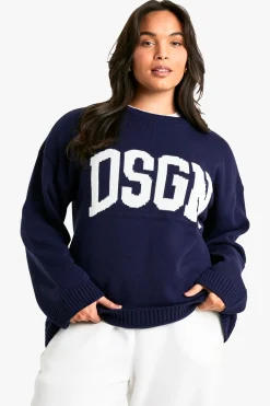 Plus DSGN Pull tricoté à col rond
