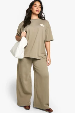 Plus DSGN Studio Sport Jogger à jambe droite à imprimé Puff