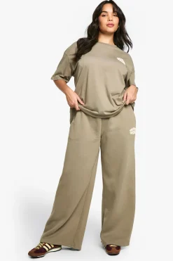 Plus DSGN Studio Sport Jogger à jambe droite à imprimé Puff
