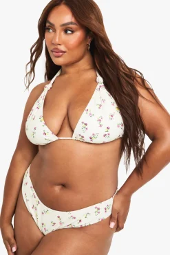 boohoo PLUS ENSEMBLE DE BIKINI IMPRIMÉ<Femme Maillots De Bain|Tenues De Plage