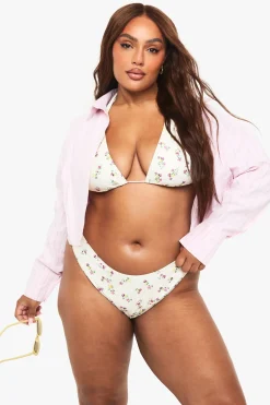 boohoo PLUS ENSEMBLE DE BIKINI IMPRIMÉ<Femme Maillots De Bain|Tenues De Plage