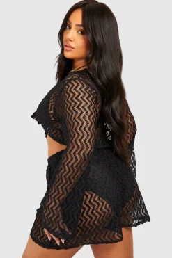 Plus Ensemble de plage en jersey tricoté grande taille Co Ord