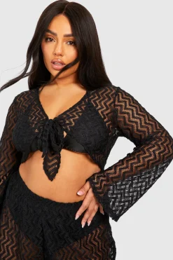 Plus Ensemble de plage en jersey tricoté grande taille Co Ord