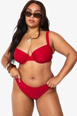 boohoo Plus Essentiels de Maillots de Bain - Culotte à taille haute<Femme Maillots De Bain|Tenues De Plage