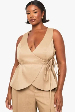 Plus gilet enveloppant sur mesure