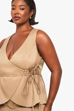 Plus gilet enveloppant sur mesure