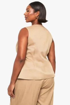 Plus gilet enveloppant sur mesure