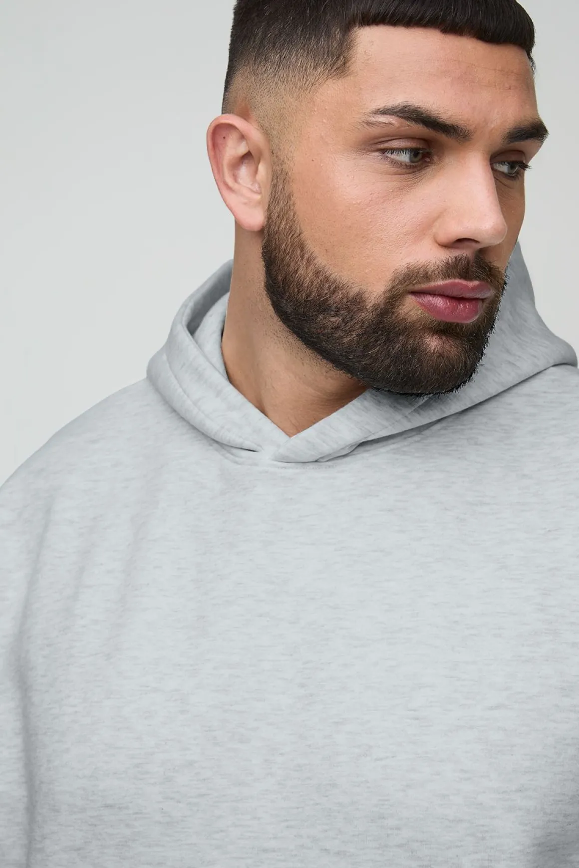 Plus 330GSM Oversized Boxy Basic Hoodie