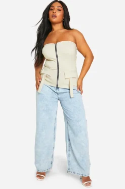 Plus Haut bandeau à zip avec détail de poche