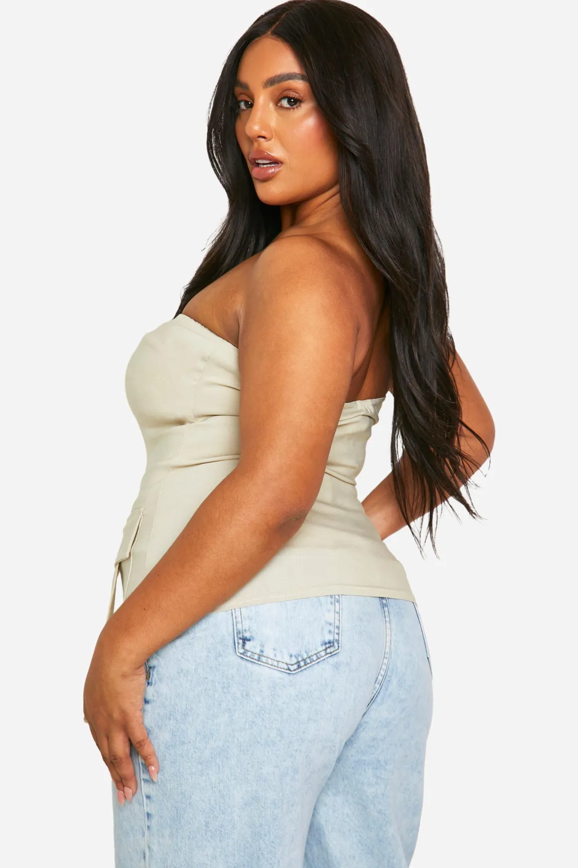 Plus Haut bandeau à zip avec détail de poche