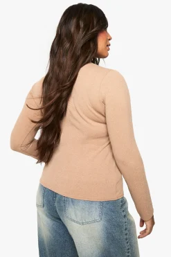boohoo Plus Haut Boutonné en Côtes Ondulées<Femme Tops