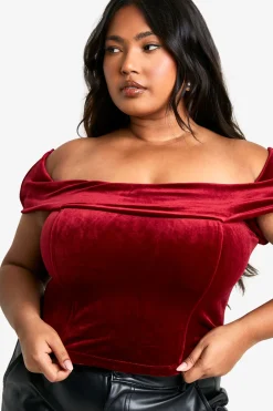 Plus Haut Corset en Velours
