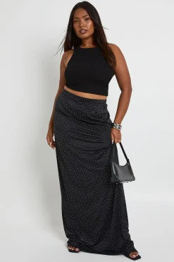 Plus Hot Fix Jupe Maxi