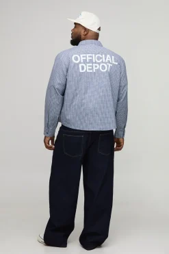 Plus Indigo Denim Relaxed Fit Jeans