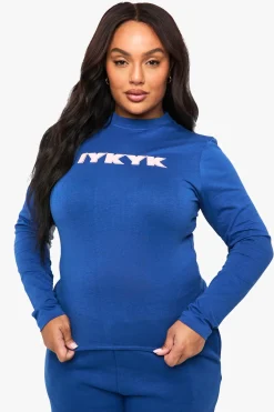 boohoo PLUS IYKYK TOP À MANCHES LONGUES AJUSTÉ<Femme Tops