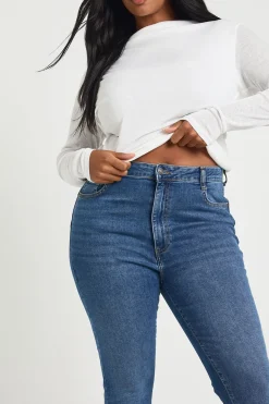 Plus jean skinny à taille haute qui rehausse le fessier