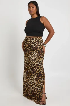 boohoo Plus Jupe Maxi Tissée à Imprimé<Femme Jupes|Jupes