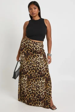 boohoo Plus Jupe Maxi Tissée à Imprimé<Femme Jupes|Jupes