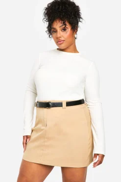 Plus Jupe Mini Sur Mesure Tissée