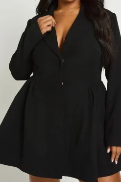 Plus Jupe Patineuse Robe Blazer