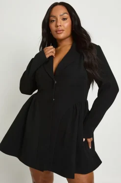 Plus Jupe Patineuse Robe Blazer