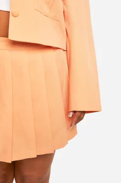 Plus Jupe Plissée Ajustée Grande Taille