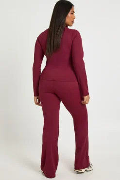 boohoo Plus legging évasé à taille haute ultra doux<Femme Pantalons|Athleisure