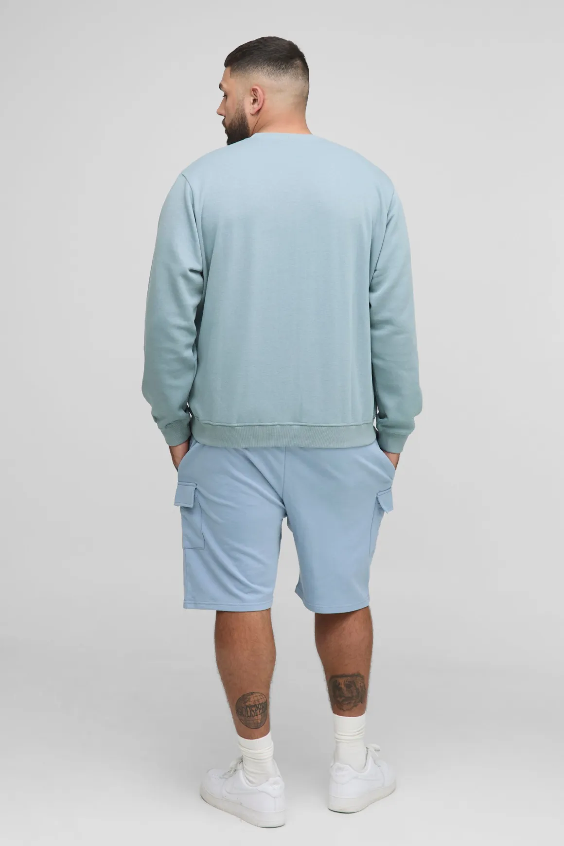 Plus Limited Edition Print Spay Wash Regular Fit Sweater